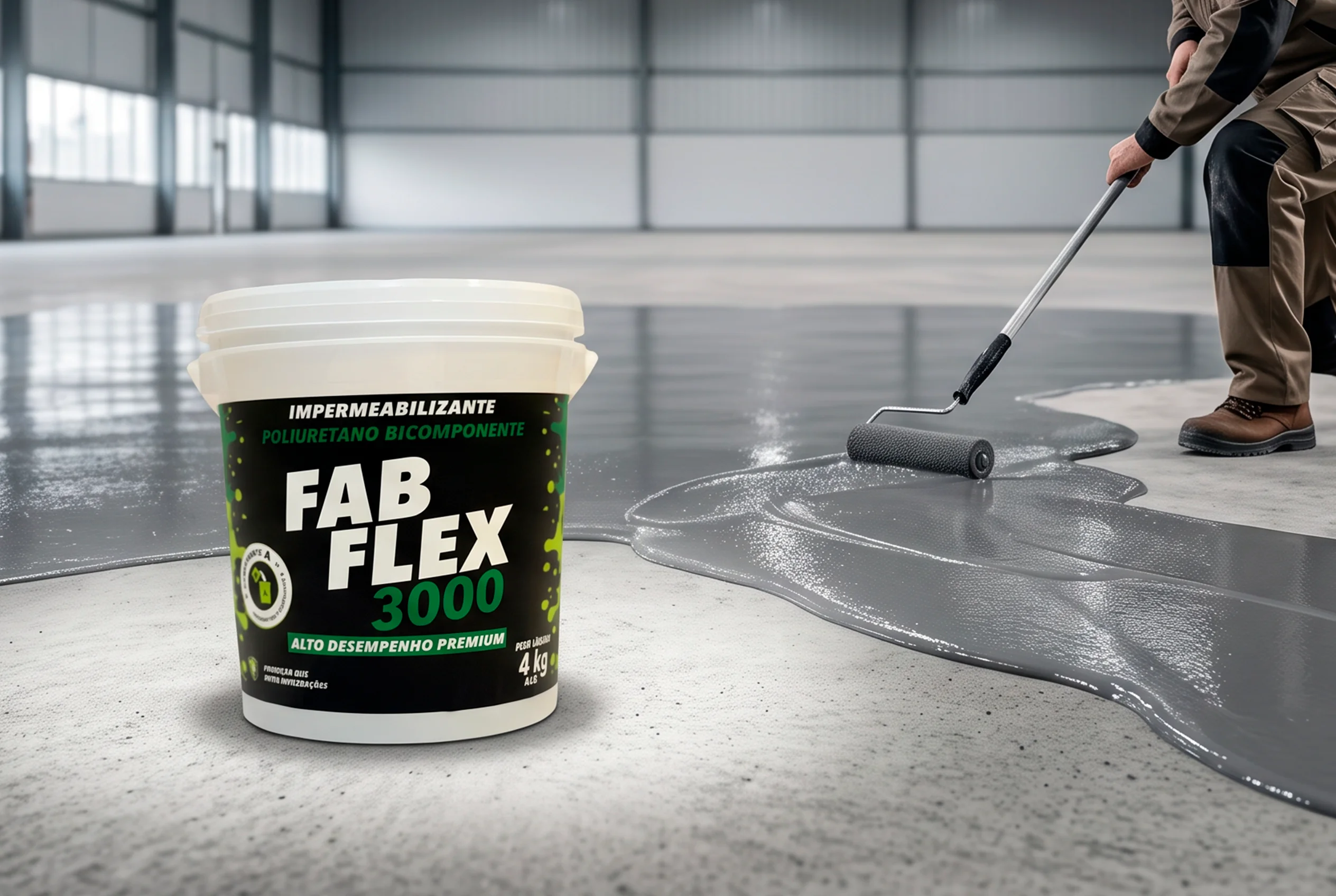 FabFlex 3000, impermeabilizante de poliuretano bicomponente da Hídrico Química
